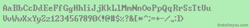 WindowsCommandPrompt Font – Gray Fonts on Green Background