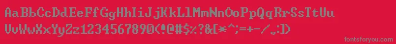 フォントWindowsCommandPrompt – 赤い背景に灰色の文字