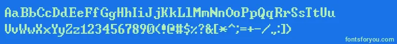 フォントWindowsCommandPrompt – 青い背景に緑のフォント