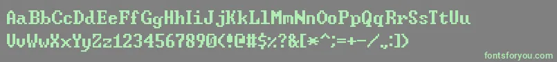 Fonte WindowsCommandPrompt – fontes verdes em um fundo cinza
