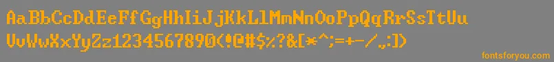 Fonte WindowsCommandPrompt – fontes laranjas em um fundo cinza