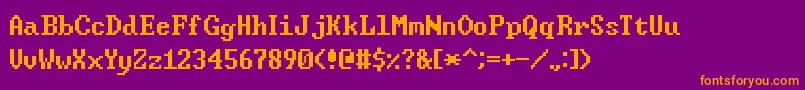 フォントWindowsCommandPrompt – 紫色の背景にオレンジのフォント