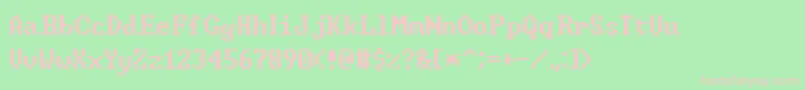 WindowsCommandPrompt-Schriftart – Rosa Schriften auf grünem Hintergrund