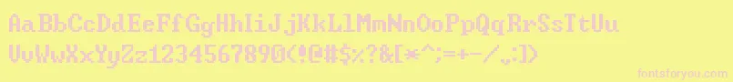 WindowsCommandPrompt Font – Pink Fonts on Yellow Background