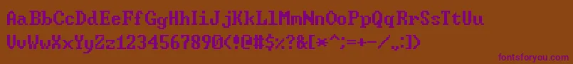 WindowsCommandPrompt Font – Purple Fonts on Brown Background