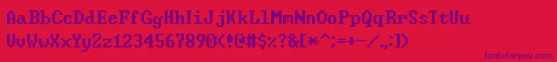 WindowsCommandPrompt Font – Purple Fonts on Red Background