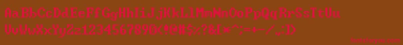 WindowsCommandPrompt Font – Red Fonts on Brown Background