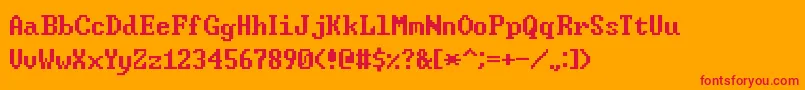 WindowsCommandPrompt Font – Red Fonts on Orange Background