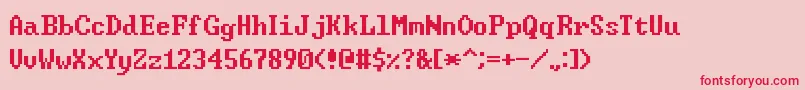 WindowsCommandPrompt Font – Red Fonts on Pink Background