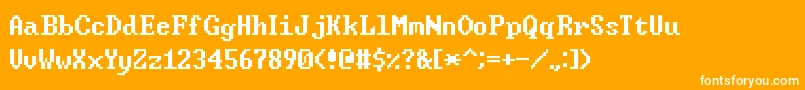 WindowsCommandPrompt Font – White Fonts on Orange Background