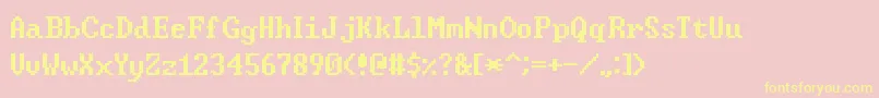 WindowsCommandPrompt Font – Yellow Fonts on Pink Background