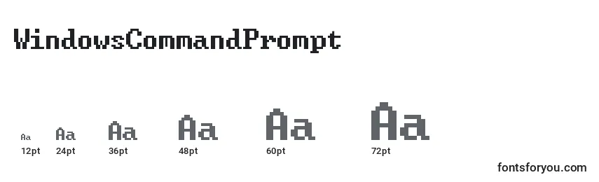 Размеры шрифта WindowsCommandPrompt