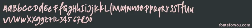 ANDONESI Font – Pink Fonts on Black Background