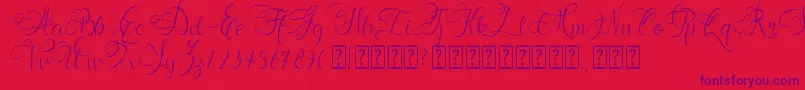 Andora Font – Purple Fonts on Red Background
