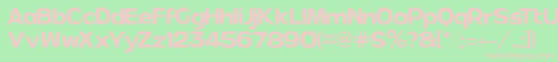 AndorRegular PersonalUse Font – Pink Fonts on Green Background