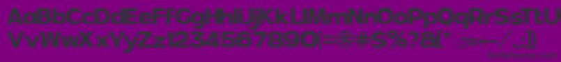 AndorRegular PersonalUse Font – Black Fonts on Purple Background