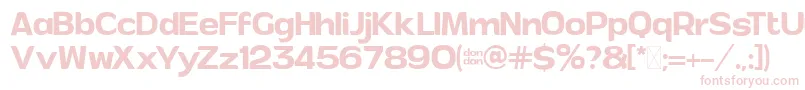 AndorRegular PersonalUse Font – Pink Fonts on White Background