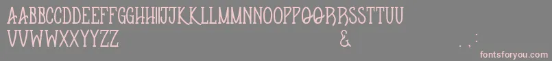 Apothequeregular Font – Pink Fonts on Gray Background
