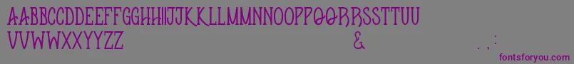 Apothequeregular Font – Purple Fonts on Gray Background