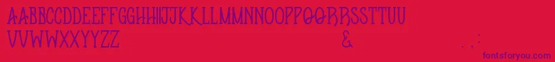 Apothequeregular-Schriftart – Violette Schriften auf rotem Hintergrund