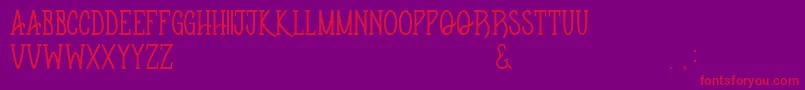 Police Apothequeregular – polices rouges sur fond violet