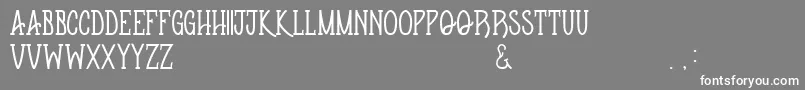 Apothequeregular Font – White Fonts on Gray Background