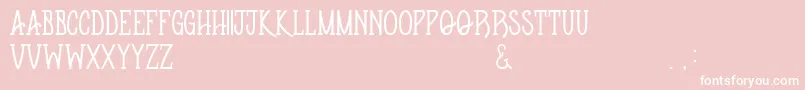 More about Apothequeregular Font Apothequeregular Font – White Fonts on Pink Background
