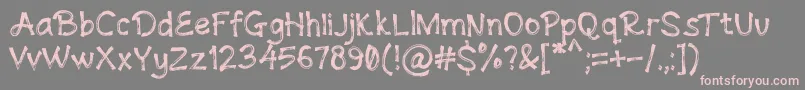 Andovine Font – Pink Fonts on Gray Background