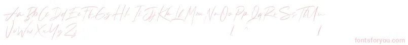 Andrea Roft Personal Use Font – Pink Fonts on White Background