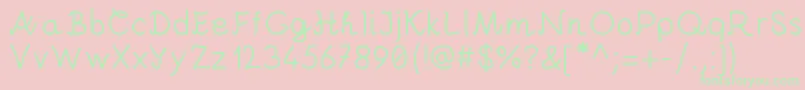 Andrei Pro by KreativFont com Font – Green Fonts on Pink Background