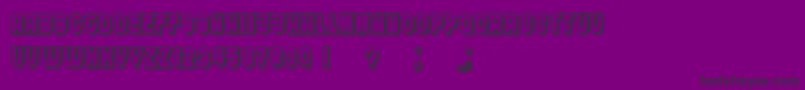 フォントAndrey – 紫の背景に黒い文字