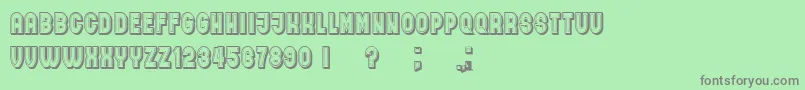 Andrey Font – Gray Fonts on Green Background