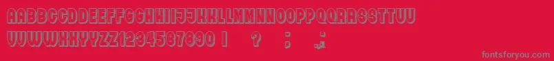 Andrey Font – Gray Fonts on Red Background