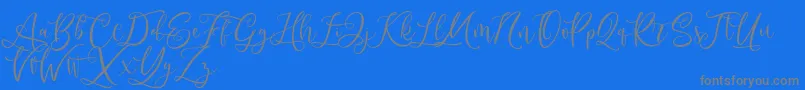 fuente Andriani Script – Fuentes Grises Sobre Fondo Azul