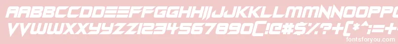 fuente Android Assassin Italic – Fuentes Blancas Sobre Fondo Rosa