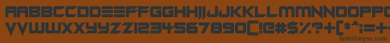 Android Assassin Font – Black Fonts on Brown Background