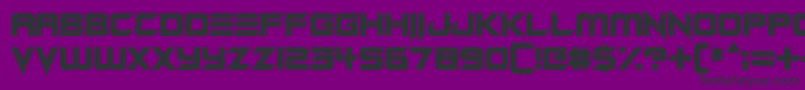 Android Assassin Font – Black Fonts on Purple Background