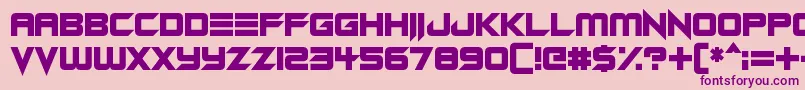 Android Assassin Font – Purple Fonts on Pink Background