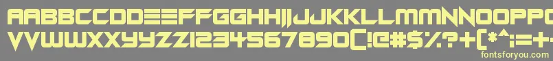 Android Assassin Font – Yellow Fonts on Gray Background