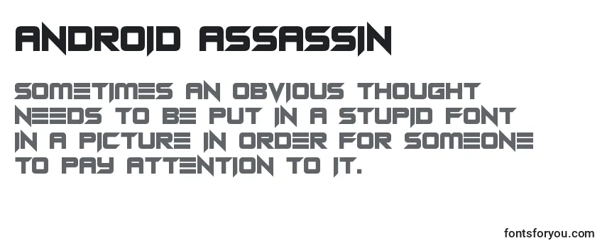 Android Assassin Font