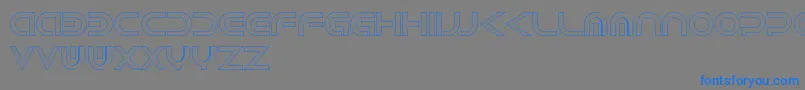 fuente Android Hollow – Fuentes Azules Sobre Fondo Gris