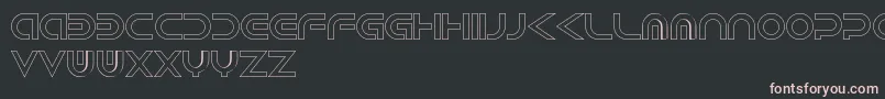 Android Hollow Font – Pink Fonts on Black Background