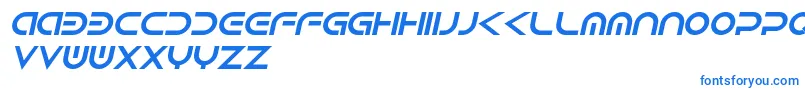 Fonte Android Italic – fontes azuis em um fundo branco