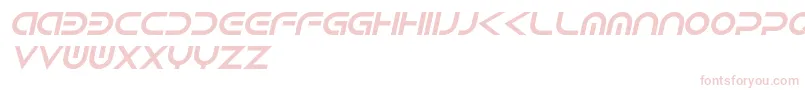 Android Italic-Schriftart – Rosa Schriften auf weißem Hintergrund