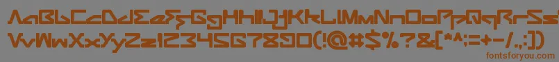 ANDROID ROBOT-fontti – ruskeat fontit harmaalla taustalla