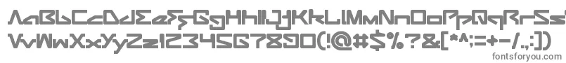 ANDROID ROBOT-fontti – harmaat kirjasimet valkoisella taustalla