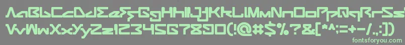 Шрифт ANDROID ROBOT – зелёные шрифты на сером фоне