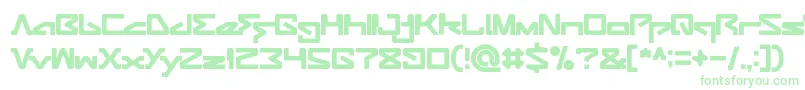 Шрифт ANDROID ROBOT – зелёные шрифты на белом фоне