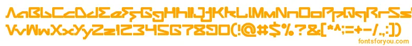 Шрифт ANDROID ROBOT – оранжевые шрифты на белом фоне