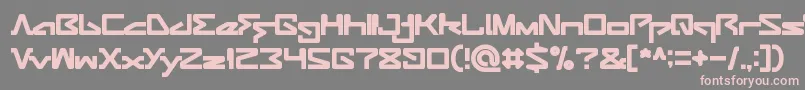 ANDROID ROBOT-fontti – vaaleanpunaiset fontit harmaalla taustalla